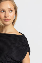 THE BELLA TOP BLACK STRIPE