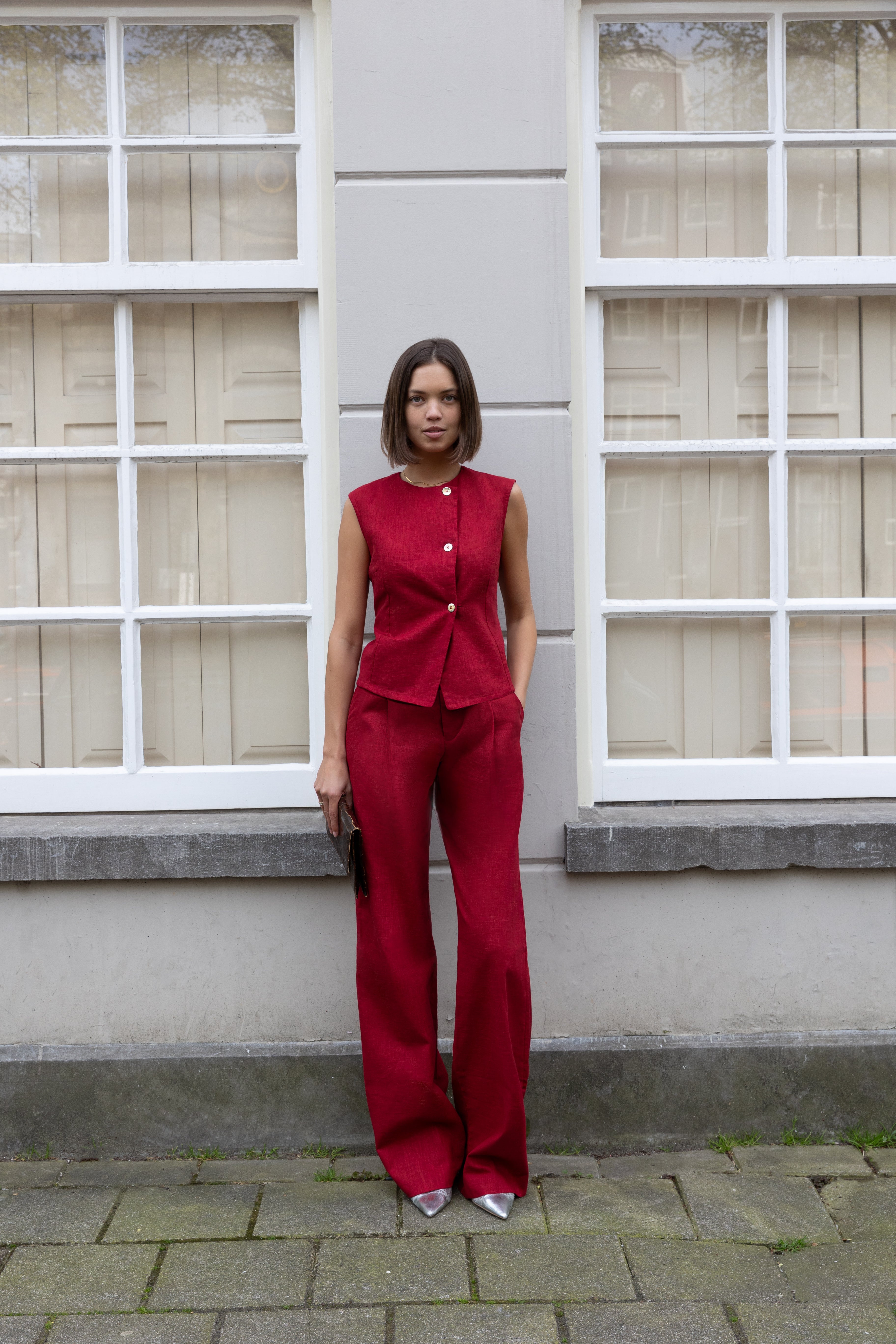 THE CATO PANTS RED