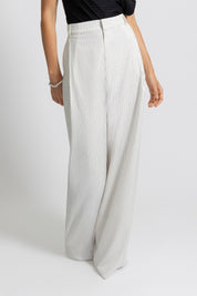 THE KELLY PANTS OFF-WHITE STRIPE