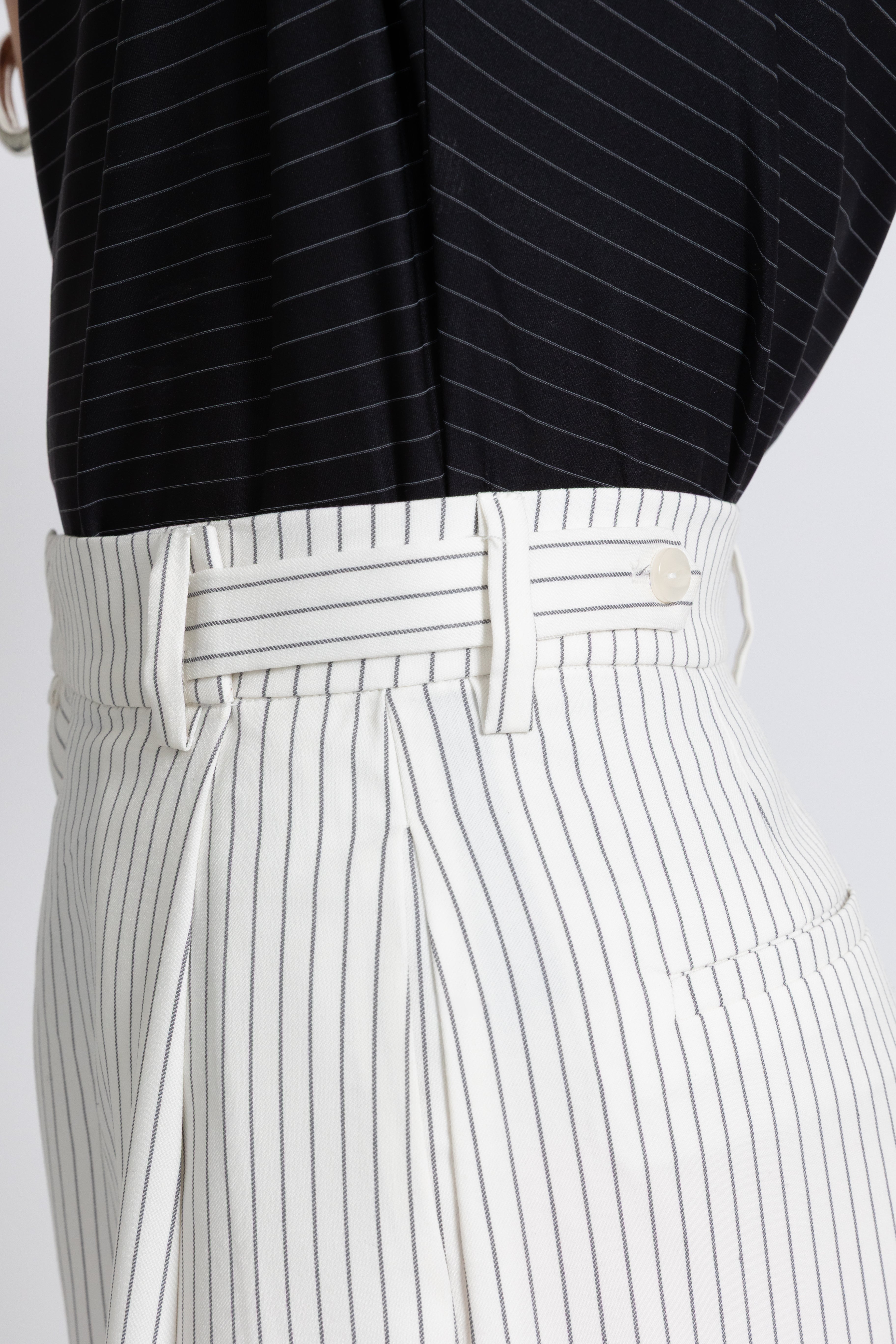 THE KELLY PANTS OFF-WHITE STRIPE