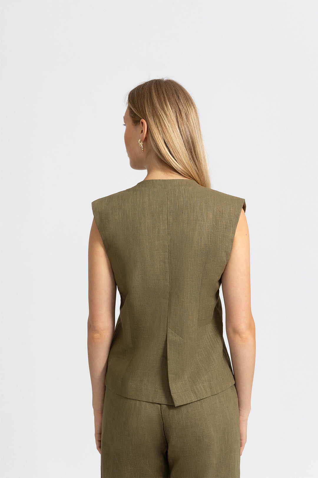 THE FLEUR GILET KHAKI