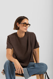 THE LITAA TEE BROWN