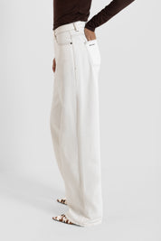THE LINA JEANS OFF WHITE/BROWN