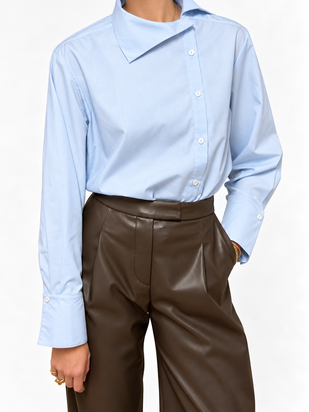 THE VALERIE BLOUSE ICE BLUE 