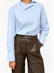 THE VALERIE BLOUSE ICE BLUE 