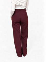 THE ALICE PANTS AUBERGINE 