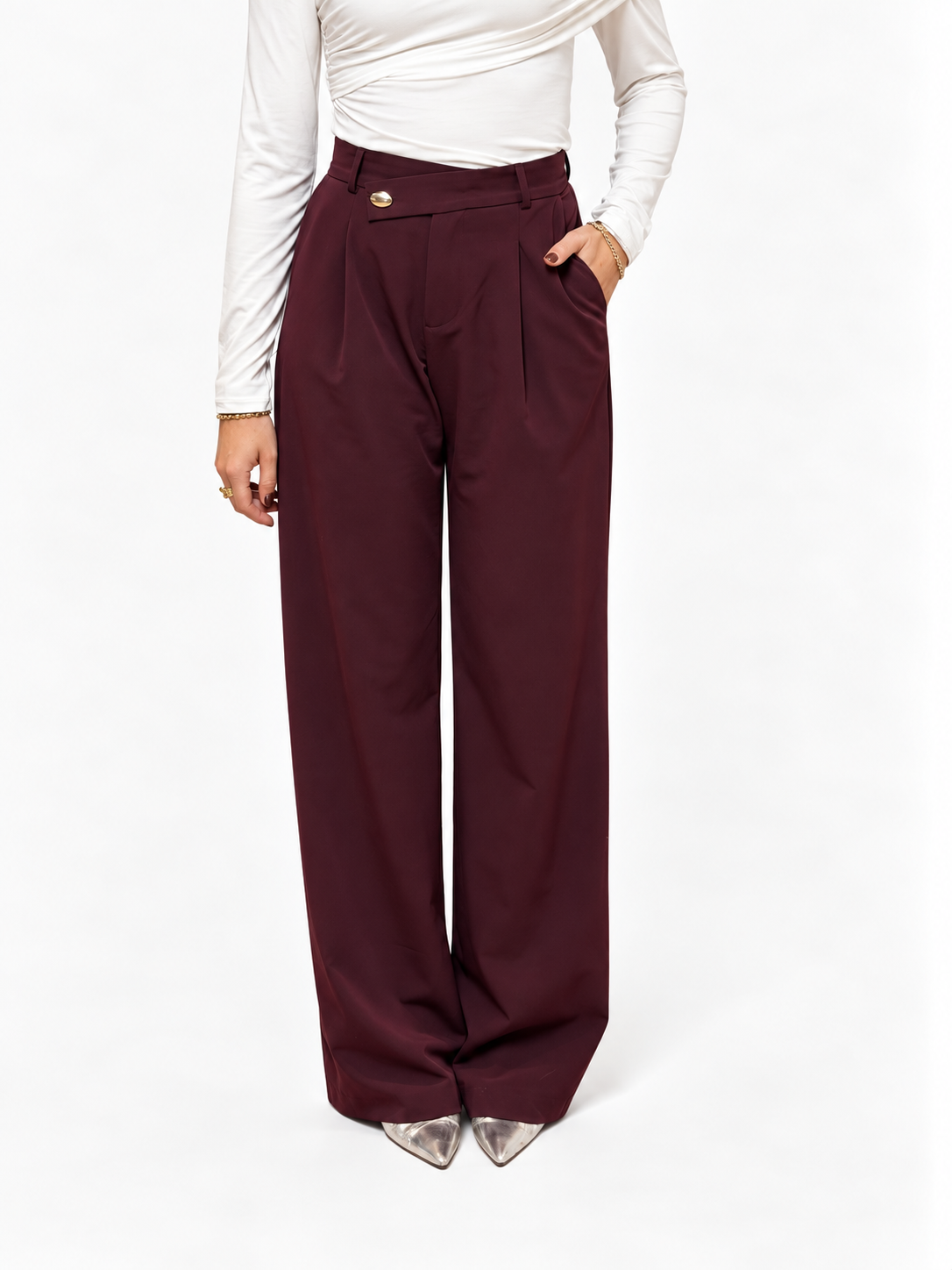 THE ALICE PANTS AUBERGINE 
