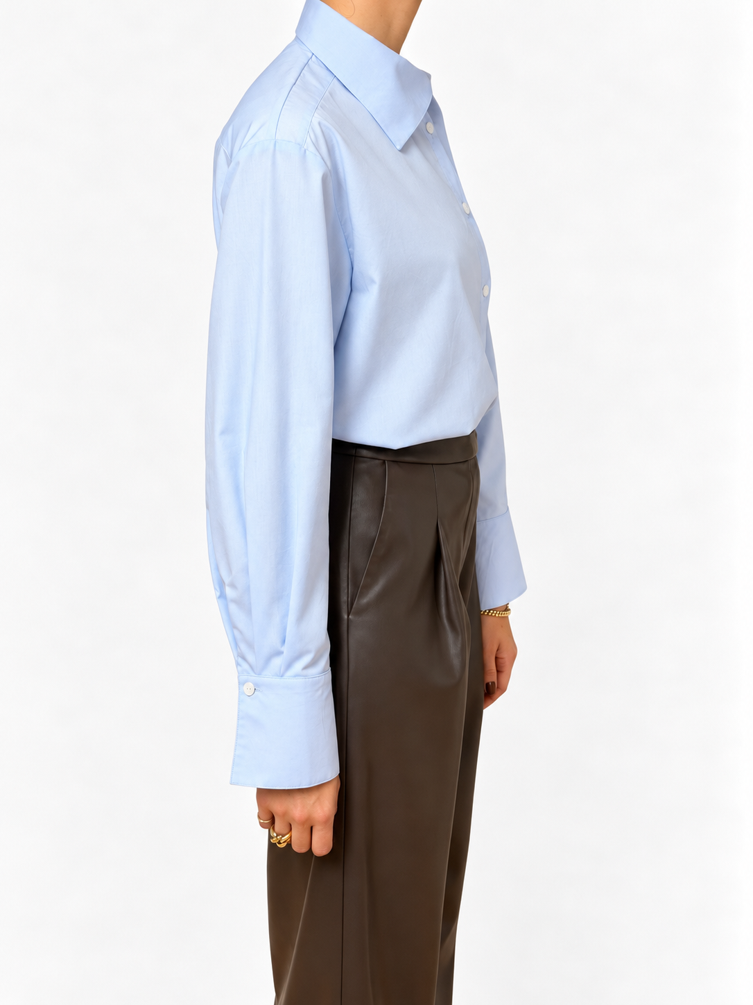 THE VALERIE BLOUSE ICE BLUE 