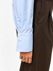 THE VALERIE BLOUSE ICE BLUE 