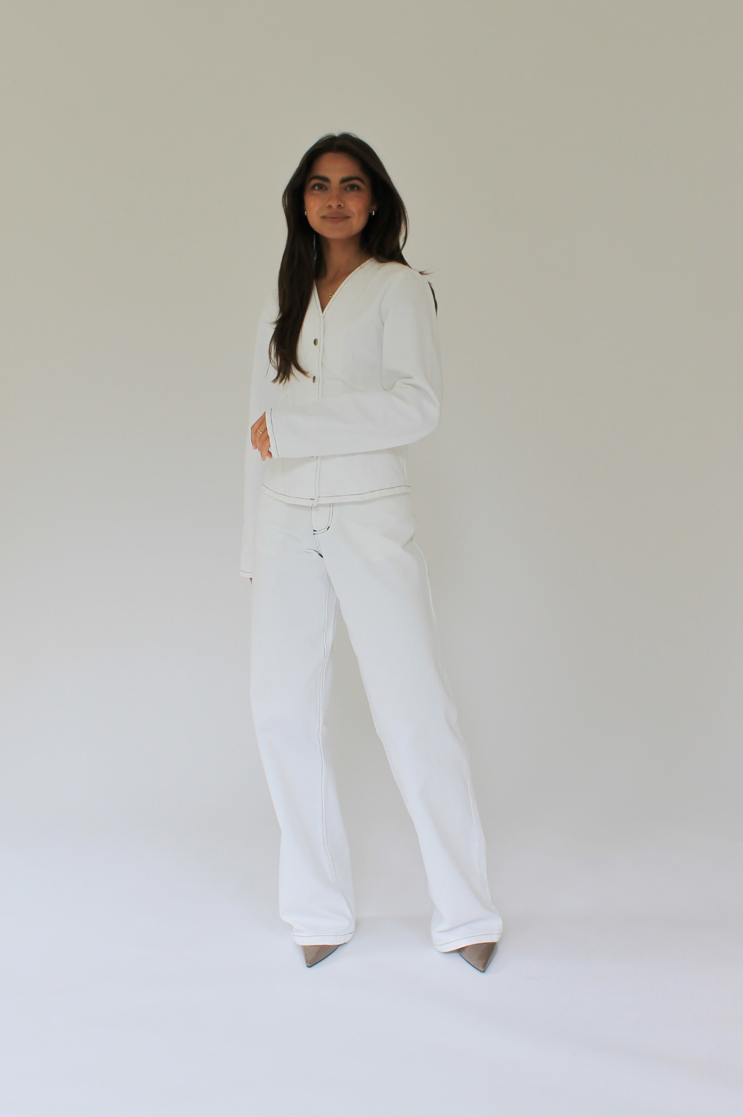 THE CELEST DENIM BLOUSE