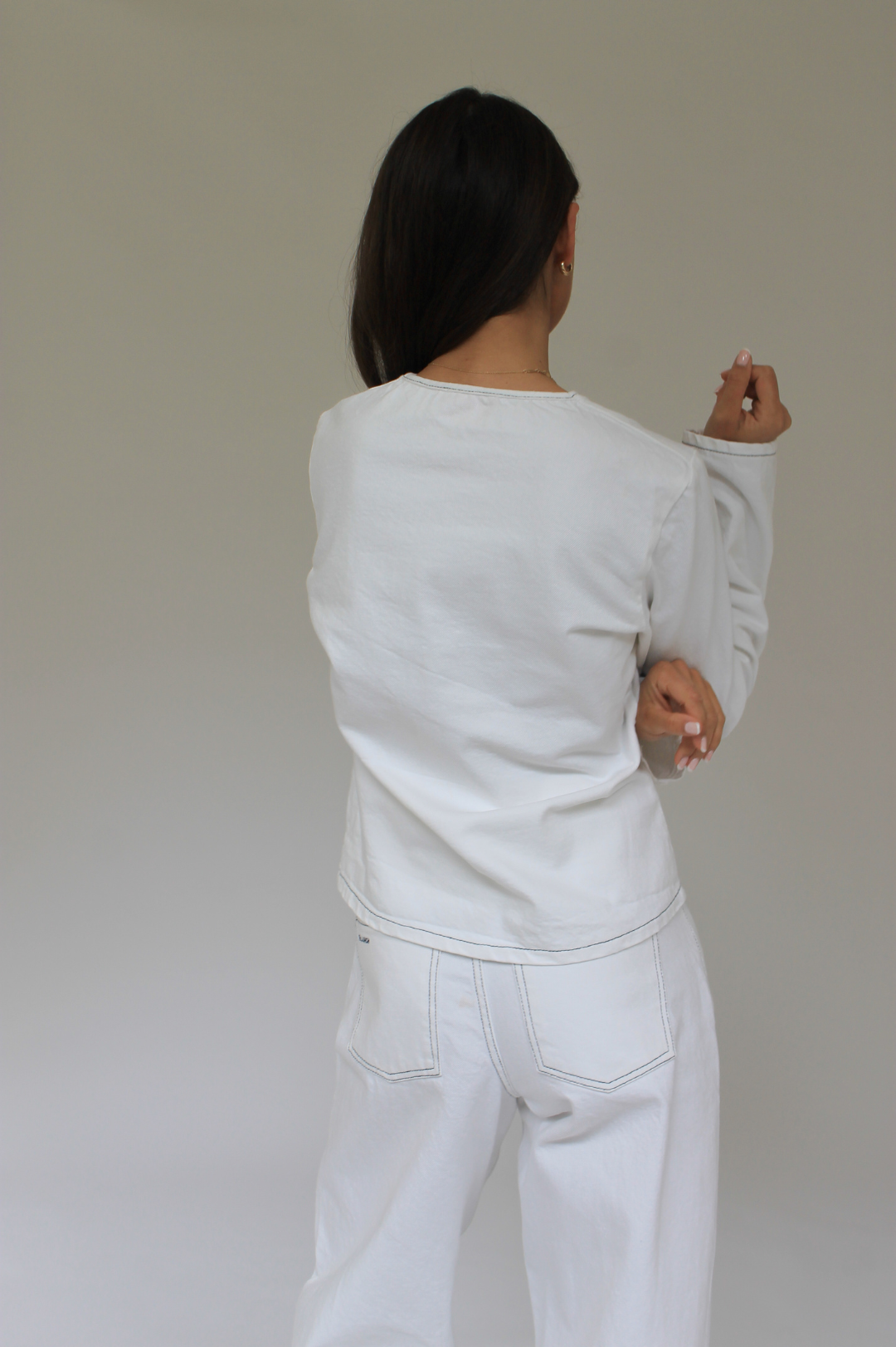 THE CELEST DENIM BLOUSE