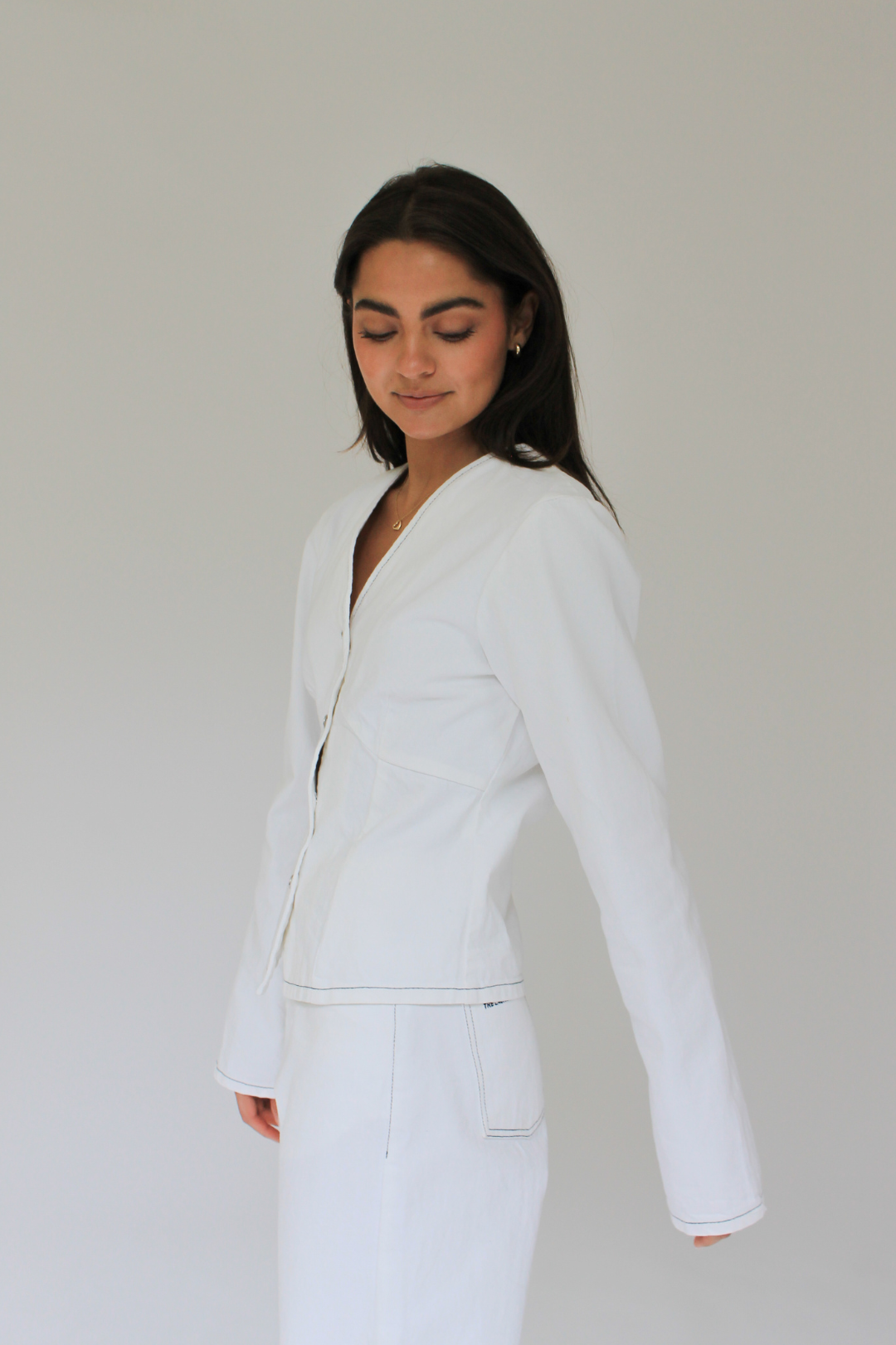 THE CELEST DENIM BLOUSE