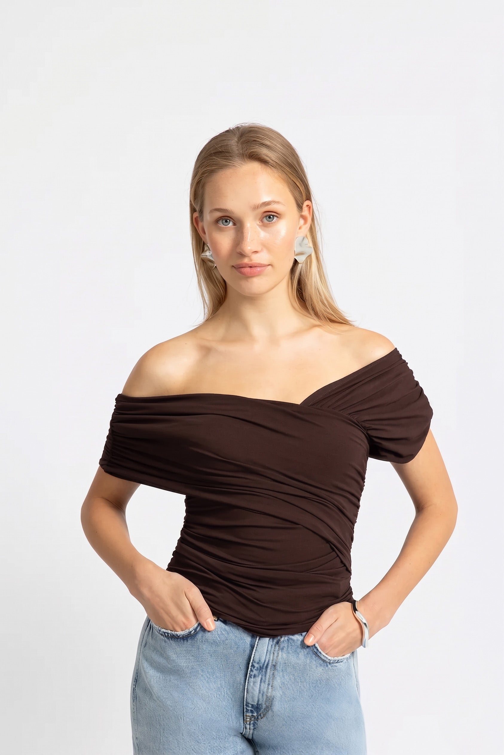 THE FENNA TOP BROWN