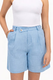 THE CLEO SHORTS LIGHT BLUE